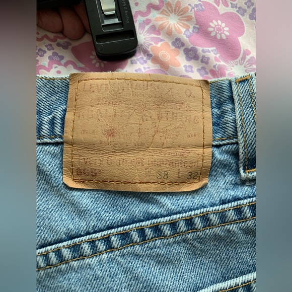 Y2K vintage Levi’s 505 regular straight leg jeans size 38 x 32 - Picture 7 of 7